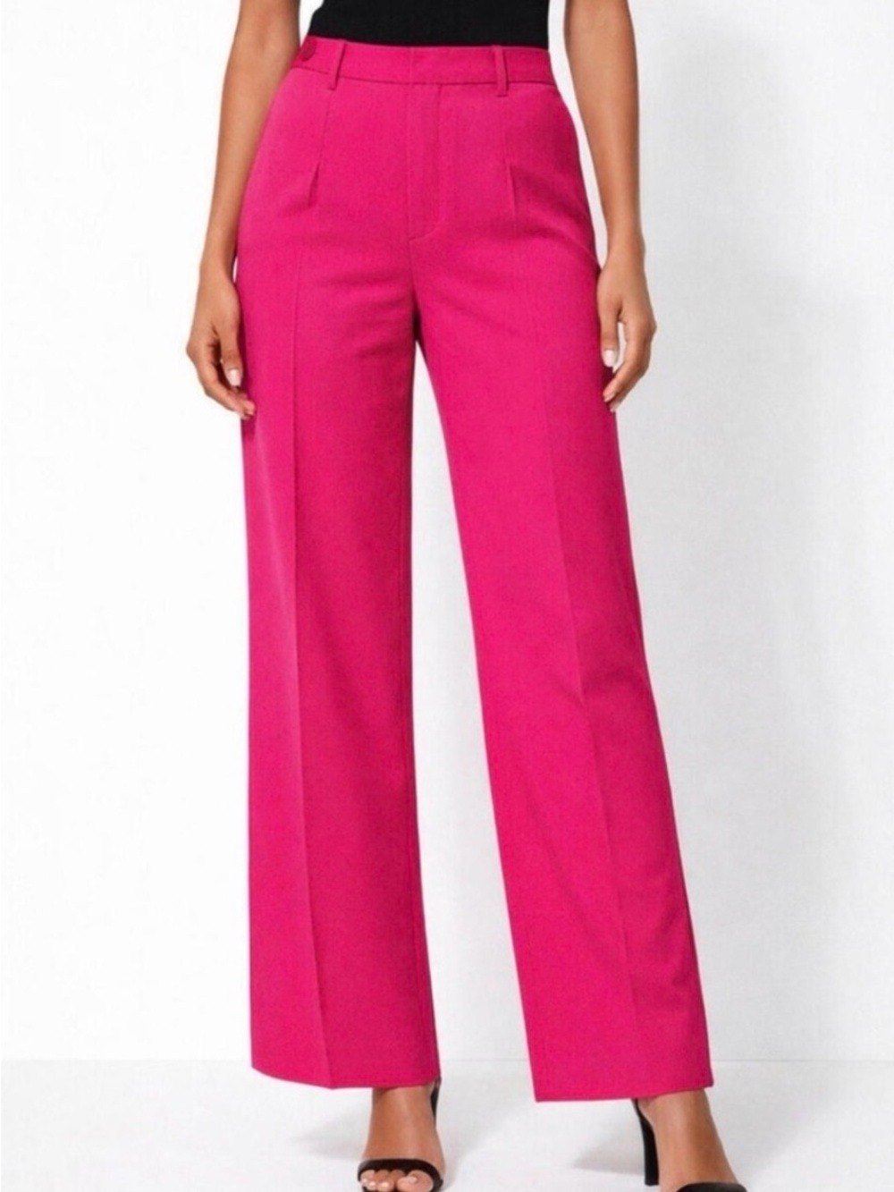 Adrienne Landau Onyx wide-leg Trousers, 10